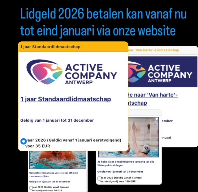 Active Company Antwerp lidgeld